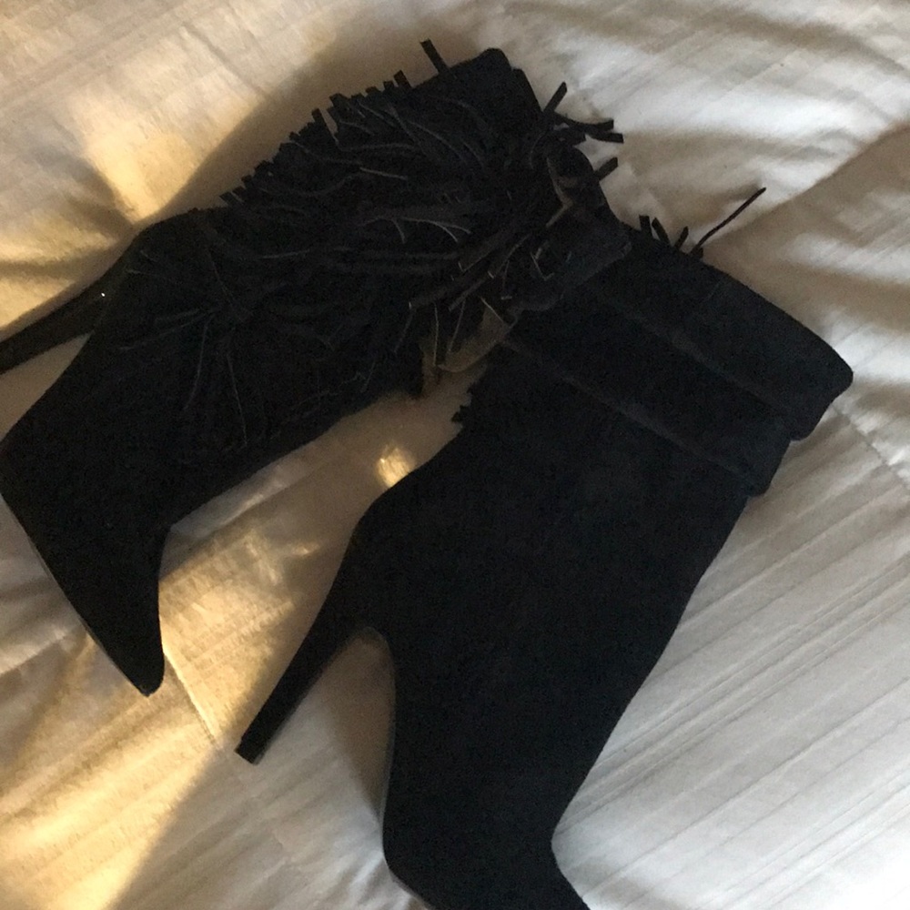 Aldo midcalf suede fringe boots - Picture 4 of 5